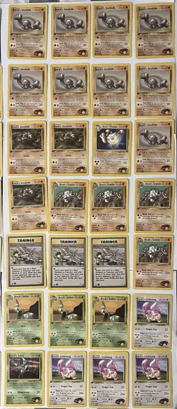 Pokemon TCG Gym Heroes Lot Of 83 Cards Brock’s Pokemon 1st Edition Good Cond - Image 3