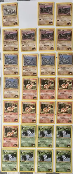 Pokemon TCG Gym Heroes Lot Of 83 Cards Brock’s Pokemon 1st Edition Good Cond - Image 4