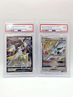 PSA 9 Sequential Arceus V/Arceus VSTAR (Metal Cards) Arceus UPC Promo Cards - Image 1