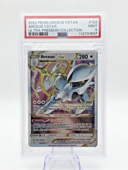 PSA 9 Sequential Arceus V/Arceus VSTAR (Metal Cards) Arceus UPC Promo Cards - Image 4