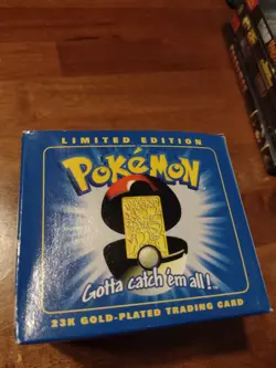 Pokemon MEWTWO 23k Gold Plated Trading Card 1999 Sealed With Box Limited Edition - Image 2