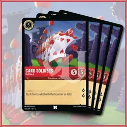 Disney Lorcana TCG: CARD SOLDIERS Full Deck x4 Rise of the Floodborn Uncommon - Image 1
