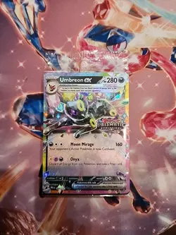 Pokemon TCG Prismatic Evolutions Umbreon EX Card 060/131 Stamped Promo, Sealed - Image 1