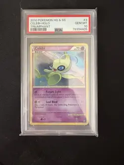 Pop 37! PSA 10 Celebi 3/102 Triumphant Holo Pokemon Card Gem Mint - Image 1