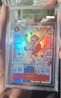 One Piece Card Game OP01-016 SP Nami Premium Booster The Best English BGS 9.5 - Image 1