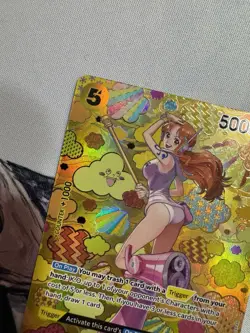 One Piece OP09 Nami SP Alt Art Holo Card - Image 3