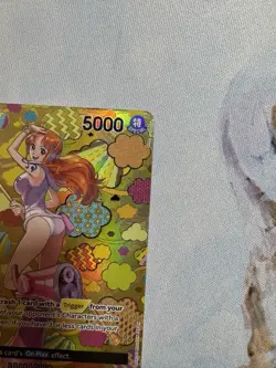 One Piece OP09 Nami SP Alt Art Holo Card - Image 4