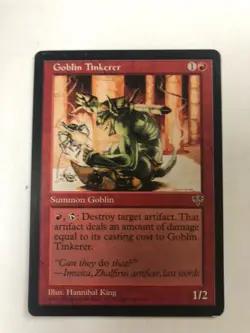 1x Goblin Tinkerer 1996 Mirage Magic Cards, COMBINED SHIPPING - Image 1