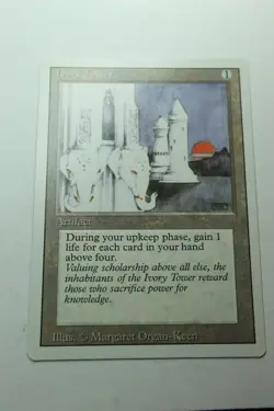 MTG Ivory Tower x1- -Revised Edition-Lightly Played - Image 1