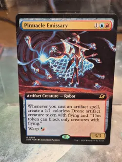 R 0349 Pinnacle Emissary EXTENDED ART Rare Edge of Eternities MTG EOE Robot - Image 1