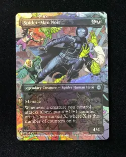 2025 Magic The Gathering MTG Marvel EN Foil U 0204 Spider-Man Noir KM035 - Image 1