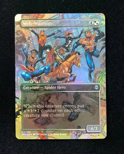 2025 Magic The Gathering MTG Marvel EN Foil U 0203 Web-Warriors KM035 - Image 1