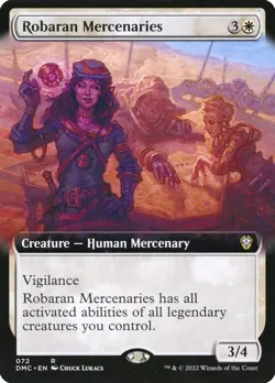 Robaran Mercenaries (072) Extended Art Dominaria United Commander DMC MTG Magic - Image 1
