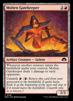 NM Molten Gatekeeper, MTG, Modern Horizons 3, Magic the Gathering, 128 - Image 1
