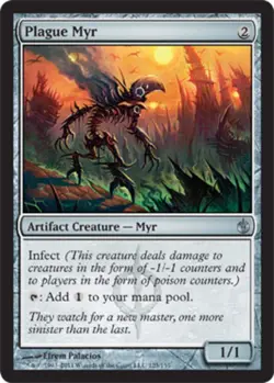 1x Plague Myr Light Play MTG Magic - Kid Icarus - - Image 1