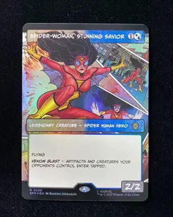 2025 Magic The Gathering Marvel Foil R 0230 Spider-Woman Stunning Savior KM035 - Image 1