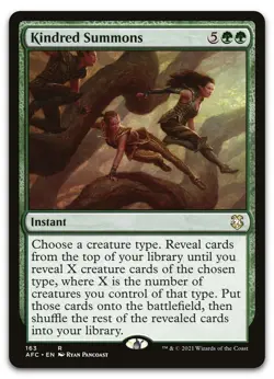 Kindred Summons #163 (NM) Forgotten Realms AFC Magic MTG NM Near Mint - Image 1