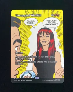 2025 Magic The Gathering MTG Marvel EN M 0029 Unexpected Windfall KM035 - Image 1