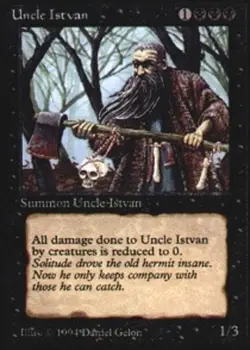 1x Uncle Istvan Heavy Play MTG Magic - Kid Icarus - - Image 1