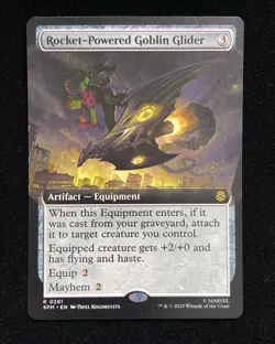2025 Magic The Gathering Marvel EN R 0281 Rocket-Powered Goblin Glider KM035 - Image 1