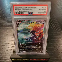 Hisuian SAMUROTT V - PSA 10 - 2022 Pokemon JPN SWSH VSTAR UNIVERSE #229 - Image 1