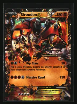 Pokemon GROUDON EX 85/160 Ultra Rare (2015 XY Primal Clash) NM/Near Mint - Image 1