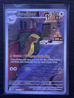 2025 Pokemon Mega Evolution Gumshoos Illustration Rare 153/132 NM/M Pack Fresh - Image 1