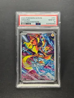 2024 POKEMON SCR EN-STELLAR CROWN ILLUSTRATION RARE #151 ZERAORA PSA 10 - Image 1