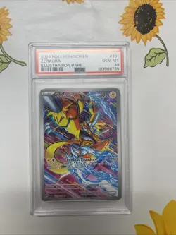 PSA 10 2024 POKEMON SCR EN-STELLAR CROWN ILLUSTRATION RARE #151 ZERAORA PSA 10 - Image 1