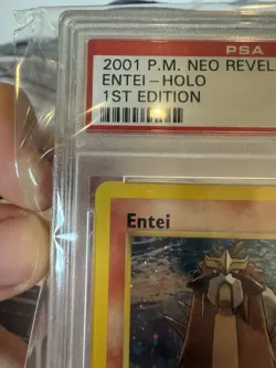 Neo Revelation Entei Holo Rare 1st Edition Pokemon 2001 PSA 9 - Image 4