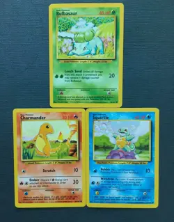 Pokemon TCG VTG WOTC Charmander Squirtle Bulbasaur Collectors Fan favorites - Image 1