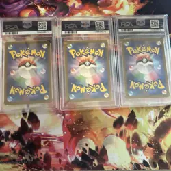 PSA 10 Bulbasaur, Charmander & Squirtle AR PROMO Pokemon SVG JPN Sequential Set - Image 5