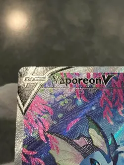 Pokemon TCG Vaporeon V SWSH181 Black Star Promo Full Art Holo MP - Image 4