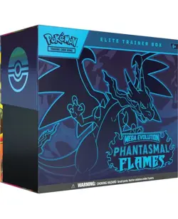 PRESALE Pokemon TCG: Mega Evolutions Phantasmal Flames ETB Elite Trainer Box - Image 1