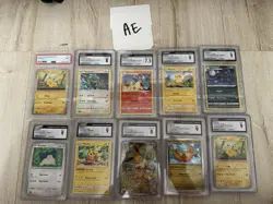 10 PSA CGC Graded Pokemon Lot 151 Mewtwo Umbreon Charizard Mcdonalds Pikachu - Image 1
