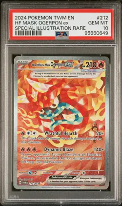 2024 Pokemon Twilight Masquerade HF Mask Ogerpon #212 PSA 10 #0649 - Image 1