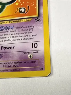 2001 Pokemon Promos - Wizards Black Star Unown J #38 MP-HP - Image 4