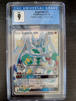 Zygarde GX SV65/SV94 Holo Ultra Rare Pokemon Hidden Fates CGC 9 MINT - Image 1
