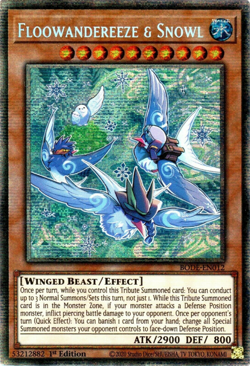 Yugioh! Floowandereeze & Snowl - BODE-EN012 - Starlight Rare - 1st Edition Near - Image 1