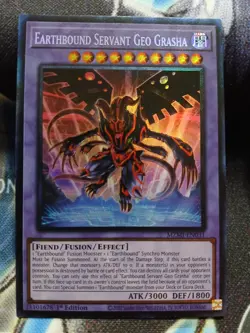 Yugioh Earthbound Servant Geo Grasha Collector's Rare MZMI-EN031 1st Near Mint - Image 1