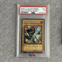 Yu-Gi-Oh! Alpha Beta Gamma the Magnet Warrior DOR-001/2/3 PSA 7 / 6 - Image 2