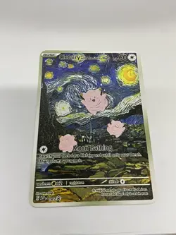 Clefairy Van Gogh Gold Metal Pokemon Card-Collectible Gift Display！ Christmas - Image 2