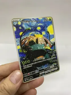 Venusaur Van Gogh Gold Metal Pokemon Card-Collectible Gift Display！ Christmas - Image 4