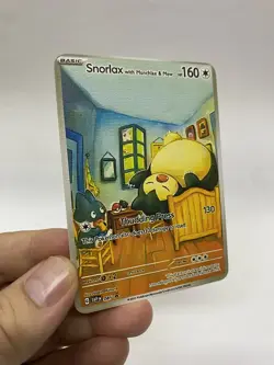 Snorlax Van Gogh Gold Metal Pokemon Card-Collectible Gift Display！ Christmas - Image 1