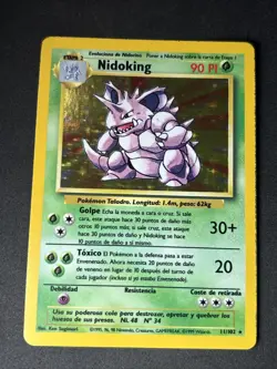 SPANISH Nidoking 11/102 Base Set - Holo Pokemon Card MINT 🔥 - Image 1