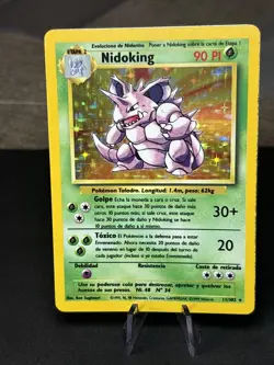 SPANISH Nidoking 11/102 Base Set - Holo Pokemon Card MINT 🔥 - Image 5