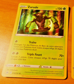 POKEMON ZENITH SUPREME FRANCAISE CARD RARE HOLO CARTE ZARUDE 016/159 FR NM 2023 - Image 1