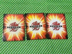BAKUGAN BATTLE BRAWLERS CARD Lot Of 2 Metallic Cards and 1 No Metallic - Image 2