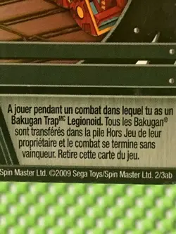 BAKUGAN BATTLE BRAWLERS CARD Lot Of 2 Metallic Cards and 1 No Metallic - Image 5