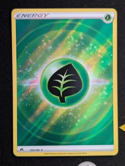 Grass Energy - 152/159 - Pokemon Crown Zenith Sword & Shield Full Art Card NM - Image 1